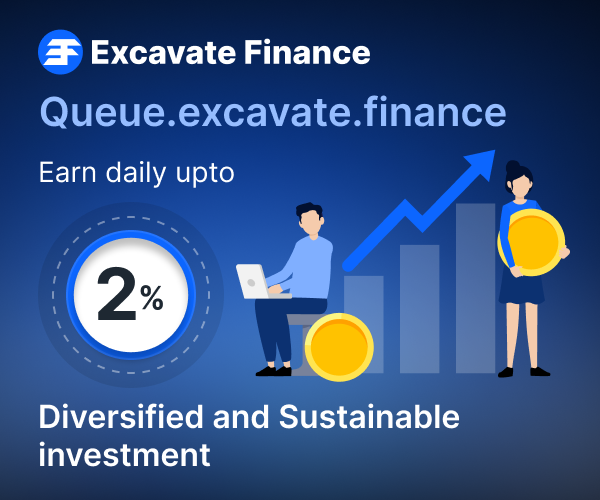 Why fear approximately tracking protocols while Queue Finance, has a devoted  group of fund managers whose best task can be to display protocol.

Deposit in early to get beforehand of the queue and earn 2% a day in BUSD on queue.excavate.finance