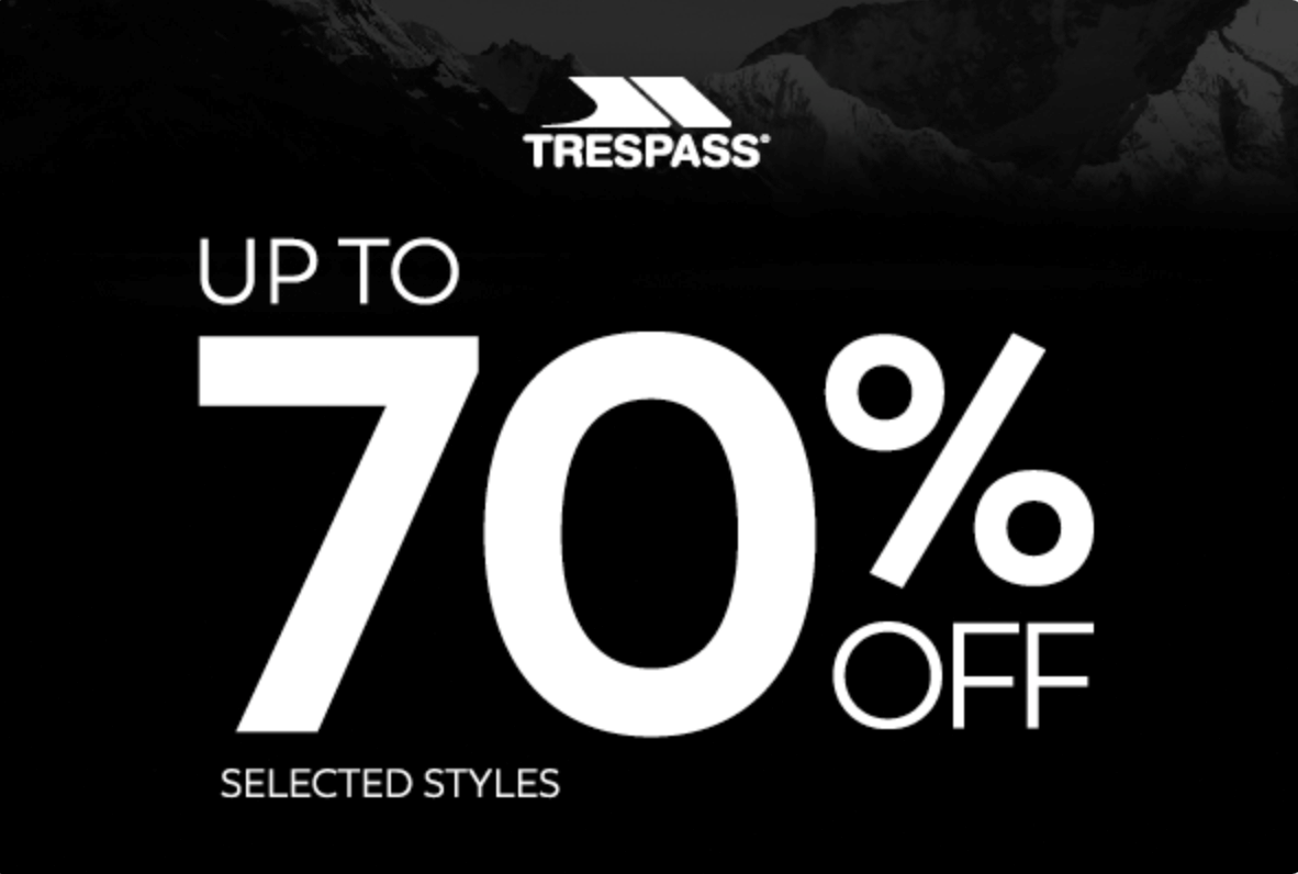 shopelmsleigh's tweet image. Up to 70% off selected styles throughout the @Trespass store.
This offer will go live instore Thursday 24th – Monday 28th November🖤

#ShopElmsleigh #shoplocal #staines #blackfriday #blackfridaydeals #trespass #offers #outdoorwear #outdoorclothing