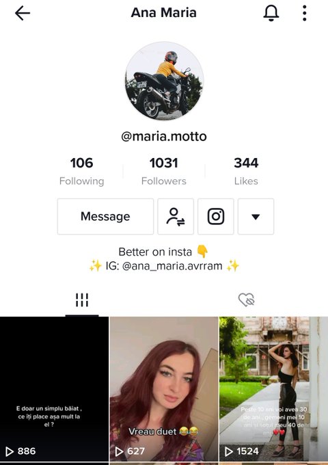 Va aștept și le tiktok, tocmai ce am &icirc;nceput cu live-urile, va pup 😘  ID : maria.motto https://t.co/<a href="/tag/model"class="tags"><span>#model</span></a><a href="/tag/night"class="tags"><span>#night</span></a><a href="/tag/blackandwhite"class="tags"><span>#blackandwhite</span></a><a href="/tag/hotforteacher"class="tags"><span>#hotforteacher</span></a>