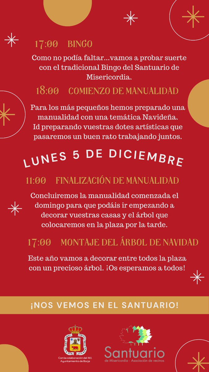 SantuarioMiser1's tweet photo. Actividades Pre-Navidad en el Santuario!! https://t.co/MRui6TcTMA
