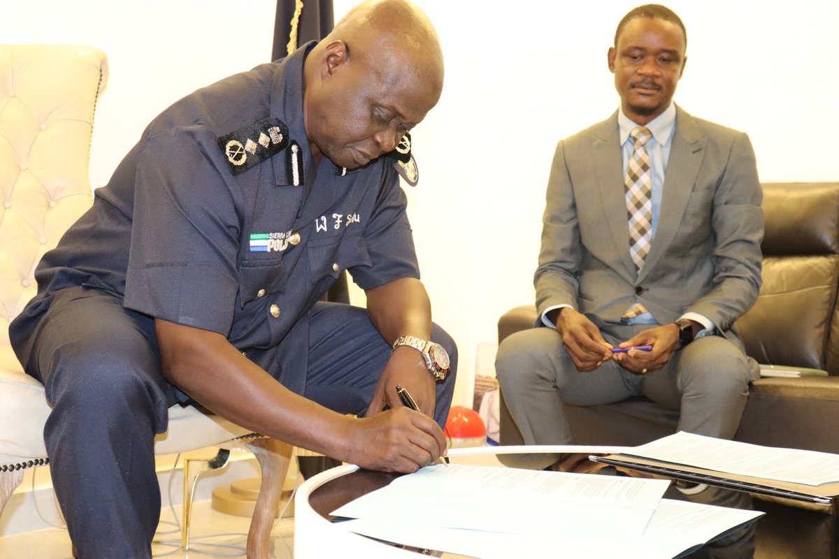 NwrmaSL's tweet photo. With 4 #waterregulations certified by #Pment, we signed 2 very important #partnerships in Oct. with @PoliceLeone and @accsierraleone to prosecute those who commit #water-related corruption offences. 
Read more at https://t.co/GMpdarCxrB
#Sierraleone
#iwrm
#SaloneTwitter https://t.co/mde6yBGUiu