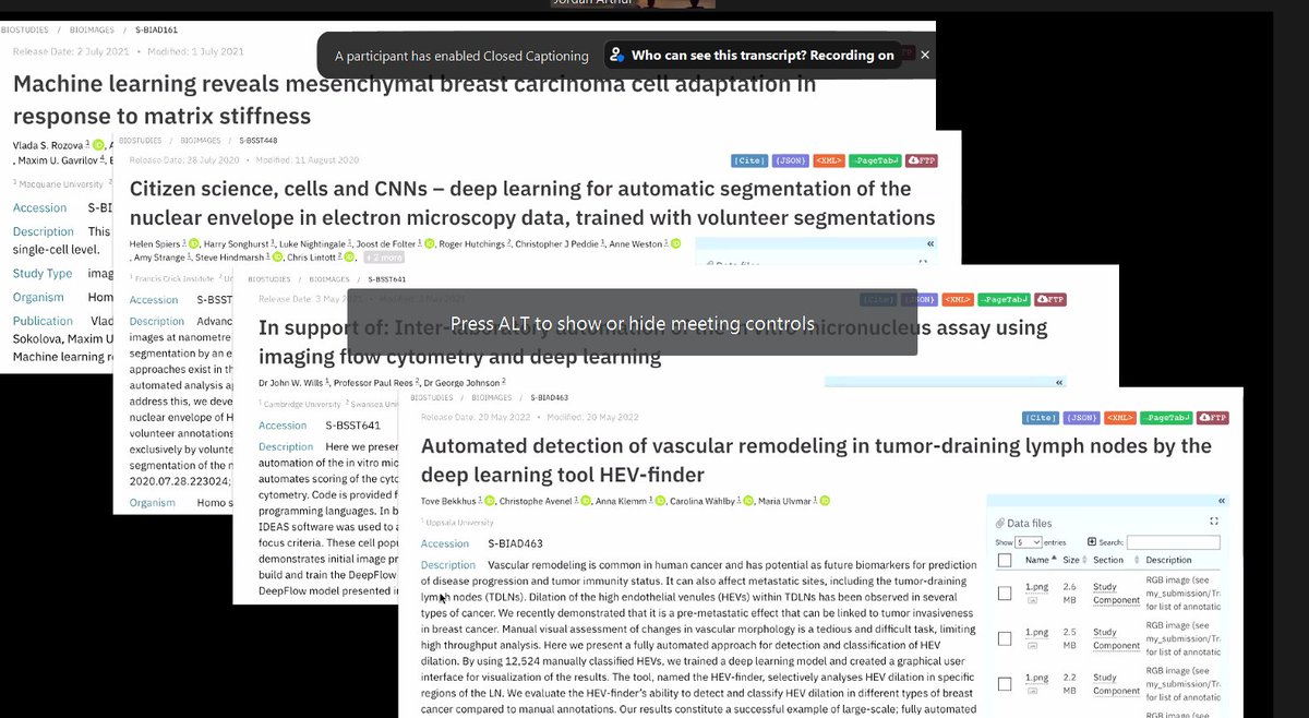 Our HEV-finder highlighted in the beautiful presentation of Matthew Hartley <a href="/emblebi/">EMBL-EBI</a> on the BioImage Archive🤩. Get more info here: ebi.ac.uk/biostudies/Bio…