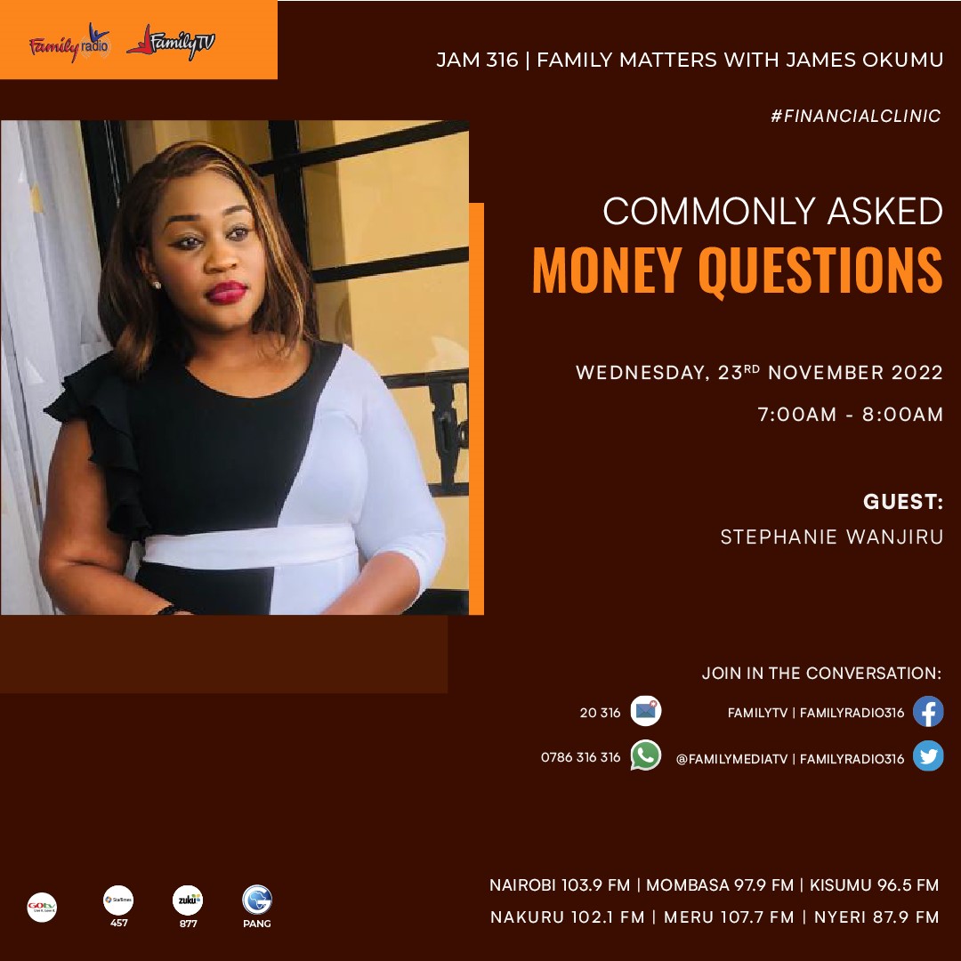 FamilyMediaTV's tweet photo. Join Pastor James Okumu tommorrow (Wednesday) on the financial clinic LIVE at 7.00am
#money
#financialgoals
#moneyquestions https://t.co/Ftf4UU7oom