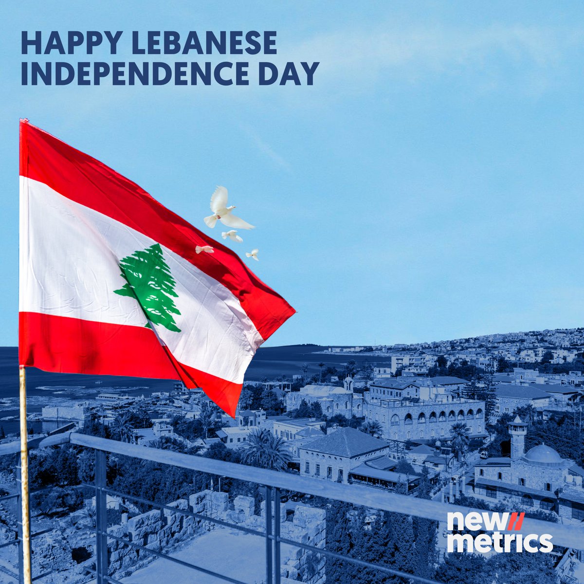 Happy #independence day from the New Metrics family!

#lebanon #independenceday #newmetrics
