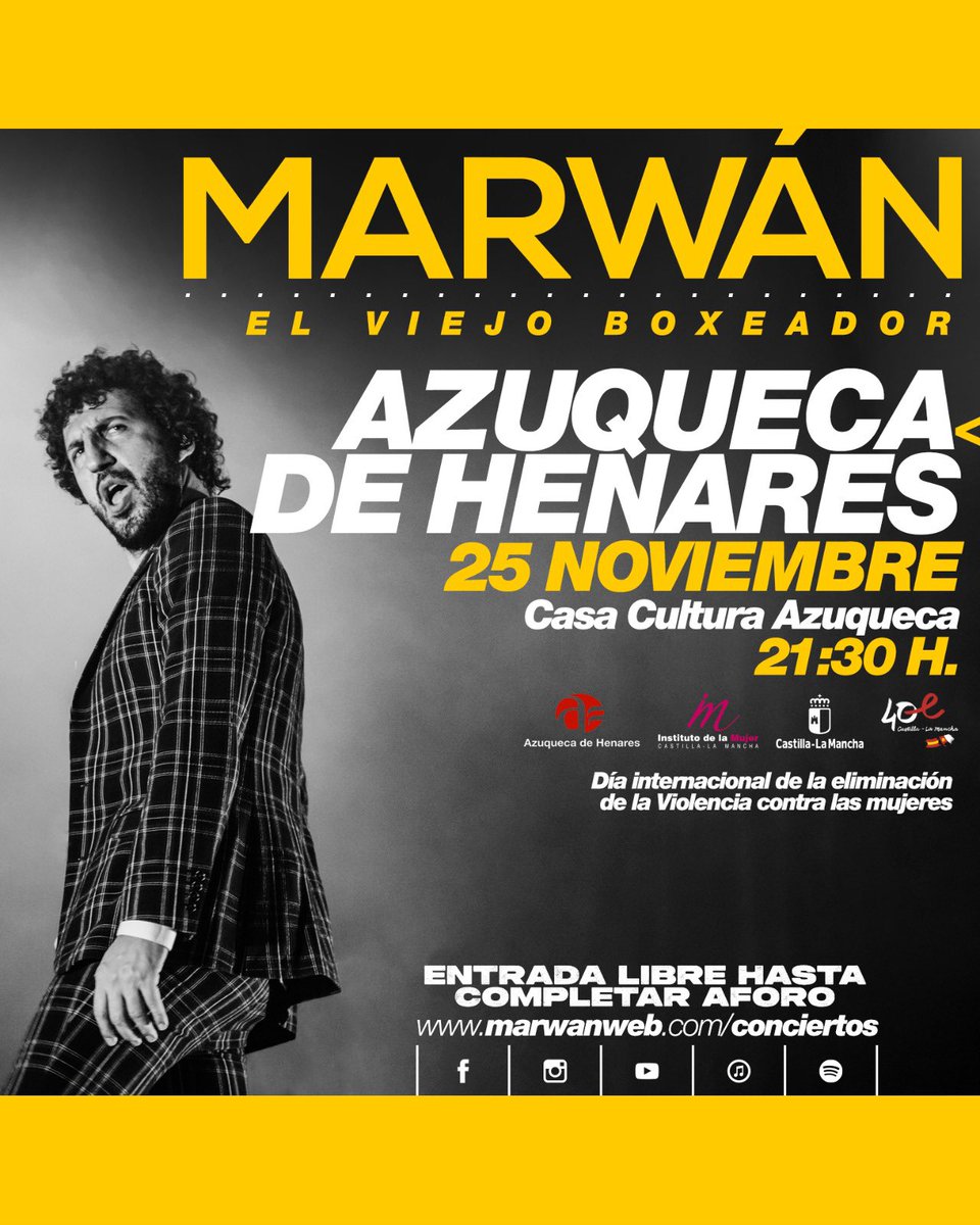 Nos vemos este viernes en Azuqueca de Henares para cantar contra la violencia de género. Ahí os espero. Entrada libre hasta completar aforo.