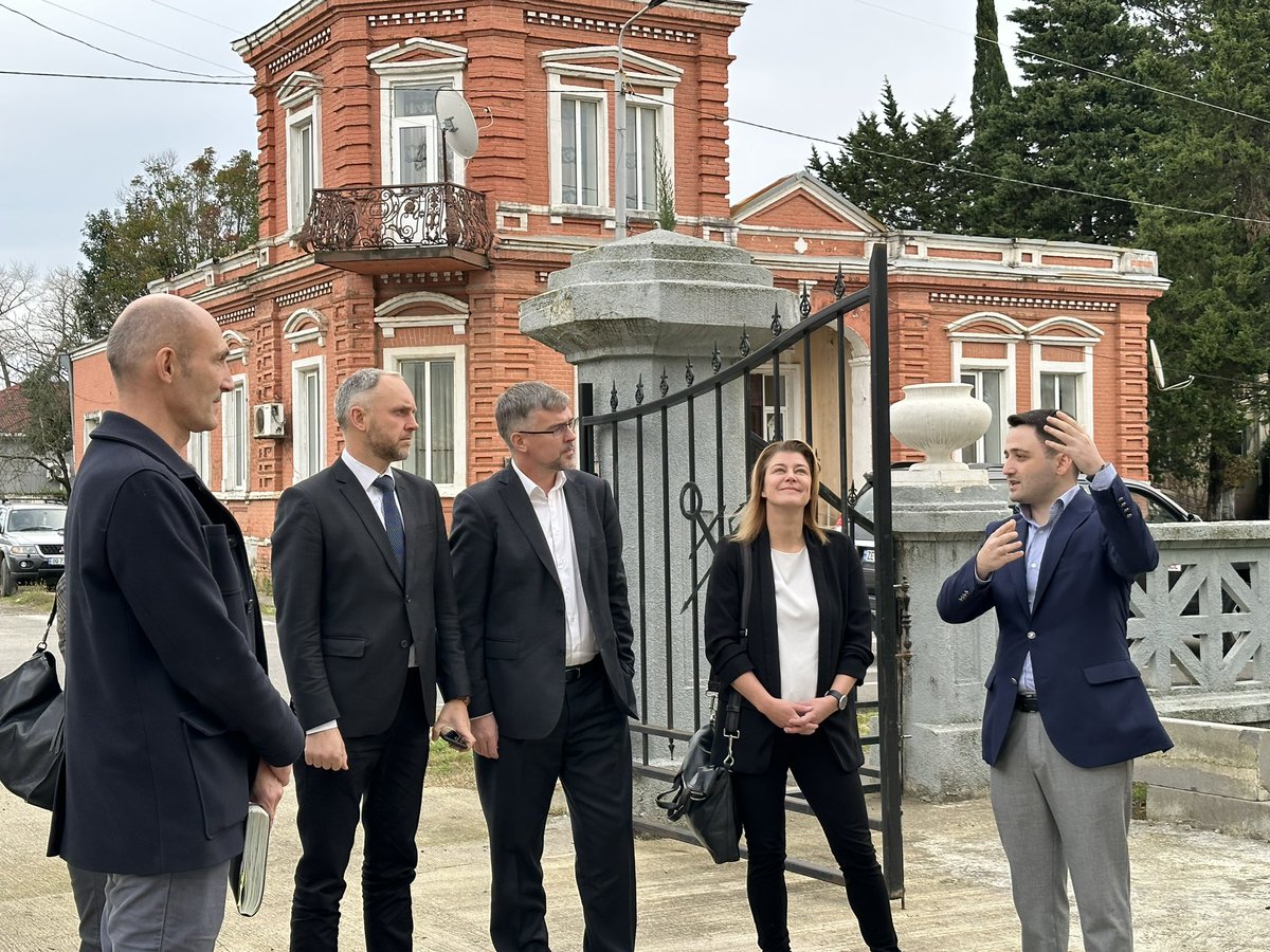 MTA_Georgia's tweet photo. @MTA_Georgia has hosted ambassadors of Denmark, Sweden, Estonia and Lithuania in Poti Maritime Training Center. The ambassadors toured the infrastructure of the academy and laboratories equipped with modern simulators 🇬🇪🇩🇰🇸🇪🇪🇪🇱🇹 https://t.co/O25sK5vqXE