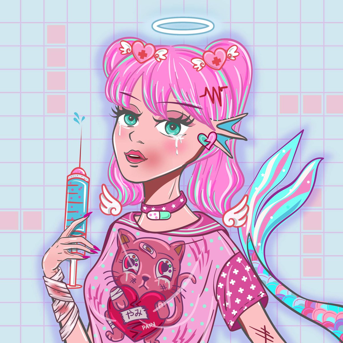 💉💔 YAMIKAWA 💔💉
🇯🇵 J-FASHION MERMAID 🇯🇵
🪐 0.015 $ETH 🪐
Rarity : special 

🌧️ SCARY BUT ATTRACTIVE 🌧️
9 DAYS 9 STYLE 🎉
opensea.io/assets/ethereu…

Mermaid around the world.🧜‍♀️
世界中のマーメイドたち 🧜‍♀️

#JFASHION #YAMIKAWA
#NFTTHAILAND #NFTJAPAN #NFTCOMMUNITY