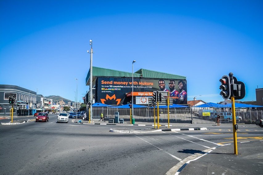 Send money with <a href="/mukurudotcom/">Mukuru</a> ! 💰 

This large creative is flighted on our building wrap on the corner of Victoria and Salt River Road in Woodstock, Cape Town.

#mukuru #outdoor #Advertising #capetown #southafrica #ooh #jinjaoutdoor