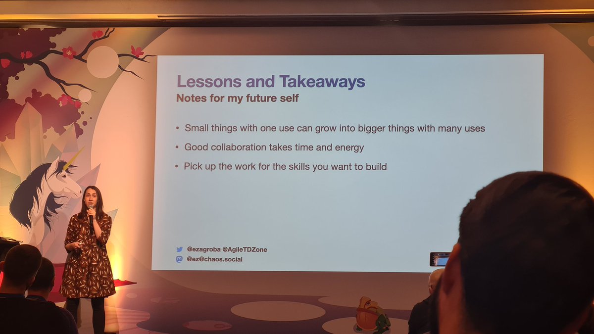 Thx @ezagroba for your talk <a href="/AgileTD/">Agile Testing Days</a>