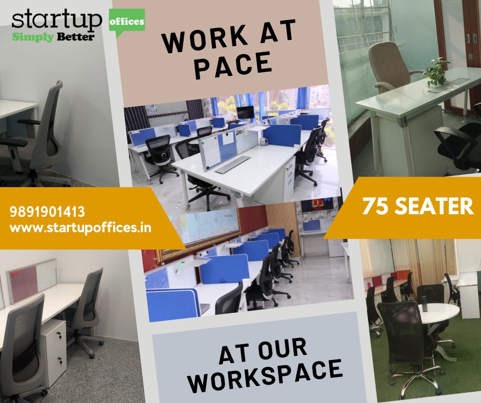 startupoffices1's tweet photo. Get the fully equipped co working space as per your requirement.
Single Seater Cabin/Double Seater Cabin/Director Style Cabin/Dedicated Seats
Book your space today.
To book your seat, get in touch with us now!
Call us on- +919891901413
Email- sales@startupoffices.in
#coworking https://t.co/cwZ6WK8PQs