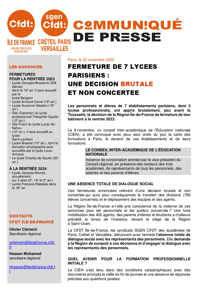 CFDT Île-de-France tweet media