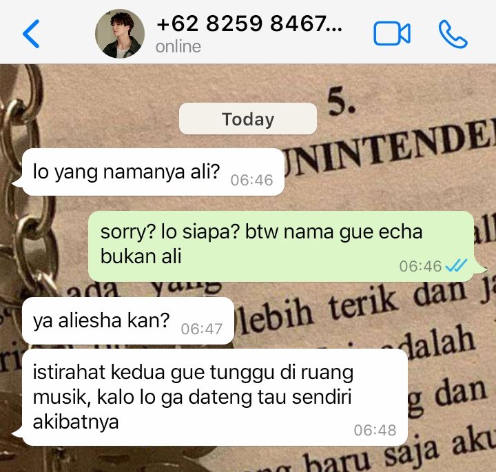 ; incident

"lo lagi bosen hidup ya cha? tiap hari ada aja yang diributin sama si pentolan"

— lee jeno local au 
© by ayyourbaee_