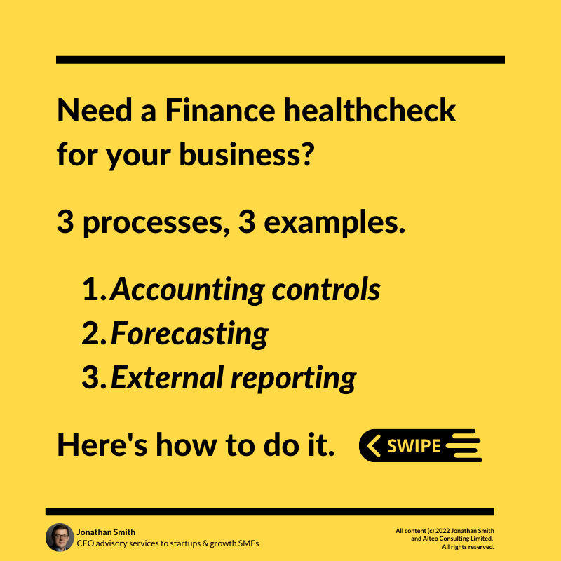 Aiteo_Jonathan's tweet photo. Don't wait until things go very wrong in your business before getting to grips with Finance capability.

Carry out a Finance healthcheck to make sure your Finance function is an active enabler for growth.

Here are three examples how to do it 👇

#sme #finance #healthcheck #cfo