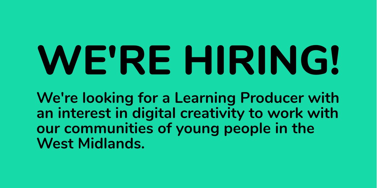 BOMlab's tweet photo. We have a fabulous curriculum-enhancing schools programme &amp; we need a Learning Producer to help us deliver it. Could suit a current teaching assistant w/ interest in digital/tech.
Take a look https://t.co/BiU4hSMZpq https://t.co/VQicjYAOXs