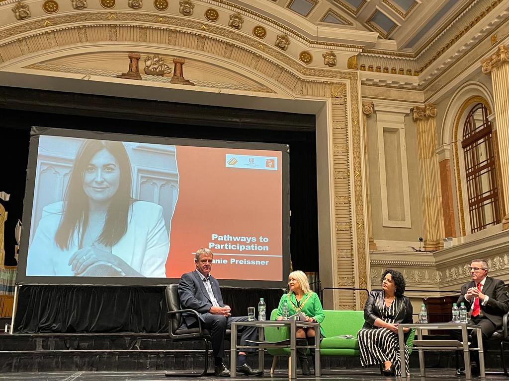 women4election's tweet photo. We are in cork today with @corkcitycouncil for the ‘Pathways to Participation’ conference to get #morewomen in politics 🗳🙌🏻

Such a busy room full of energy 👏🏻

#WeAreCork #WCC22 https://t.co/XAUz33Mlll