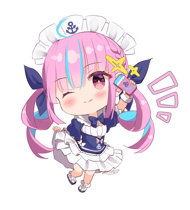 アクキー用に描いたあくたん〜⚓️
#あくあーと 