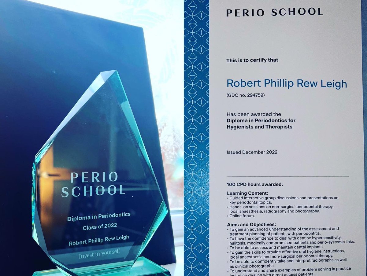 After a year of learning, laughs and sharing knowledge, we have completed our Postgraduate Diploma in Periodontics with <a href="/ReenaWadia/">Reena Wadia</a> 
This is the best investment I could have made in my career and in myself. 
#investinyourself #perioschool #rwperiolondon #reenawadia