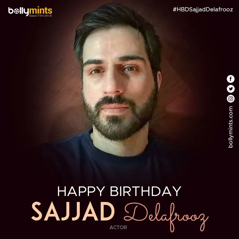 Wishing A Very #HappyBirthday To Actor #SajjadDelafrooz !
#HBDSajjadDelafrooz #HappyBirthdaySajjadDelafrooz @DelafroozSajjad