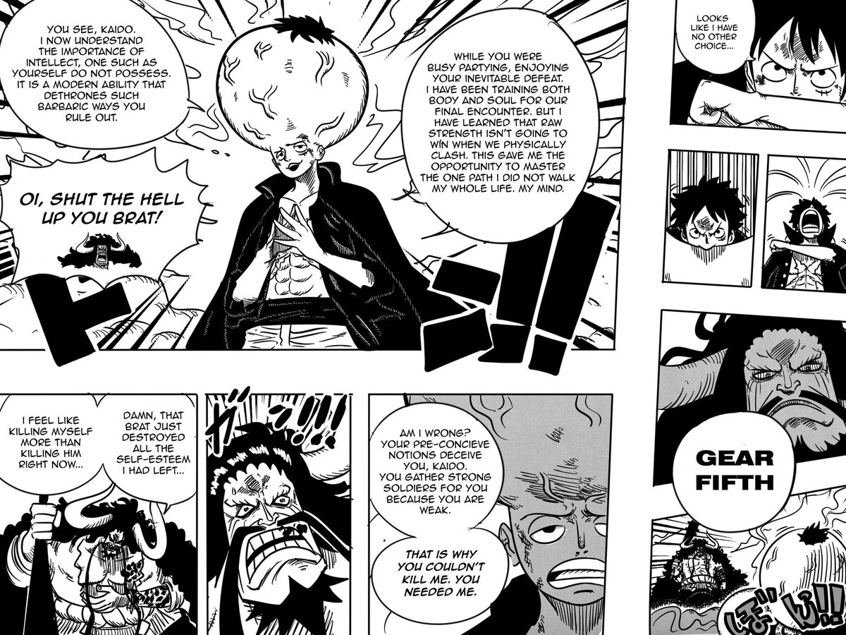 GreenBull_'s tweet photo. Ngl I think luffy need the brain brain fruit instead of vegapunk https://t.co/0zRUbcnmjy
