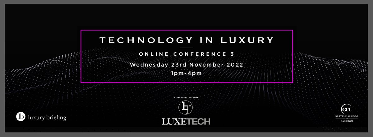 Join us on Wednesday 23 November for the 3rd Technology in Luxury Conference, which will focus on the #Metaverse with panel discussions and individual presentations from <a href="/zero10_app/">ZERO10</a>, <a href="/NewzooHQ/">Newzoo</a>, <a href="/ARMOARworld/">ARMOAR</a> &amp; more. Register to attend here: bit.ly/3X8ukKx