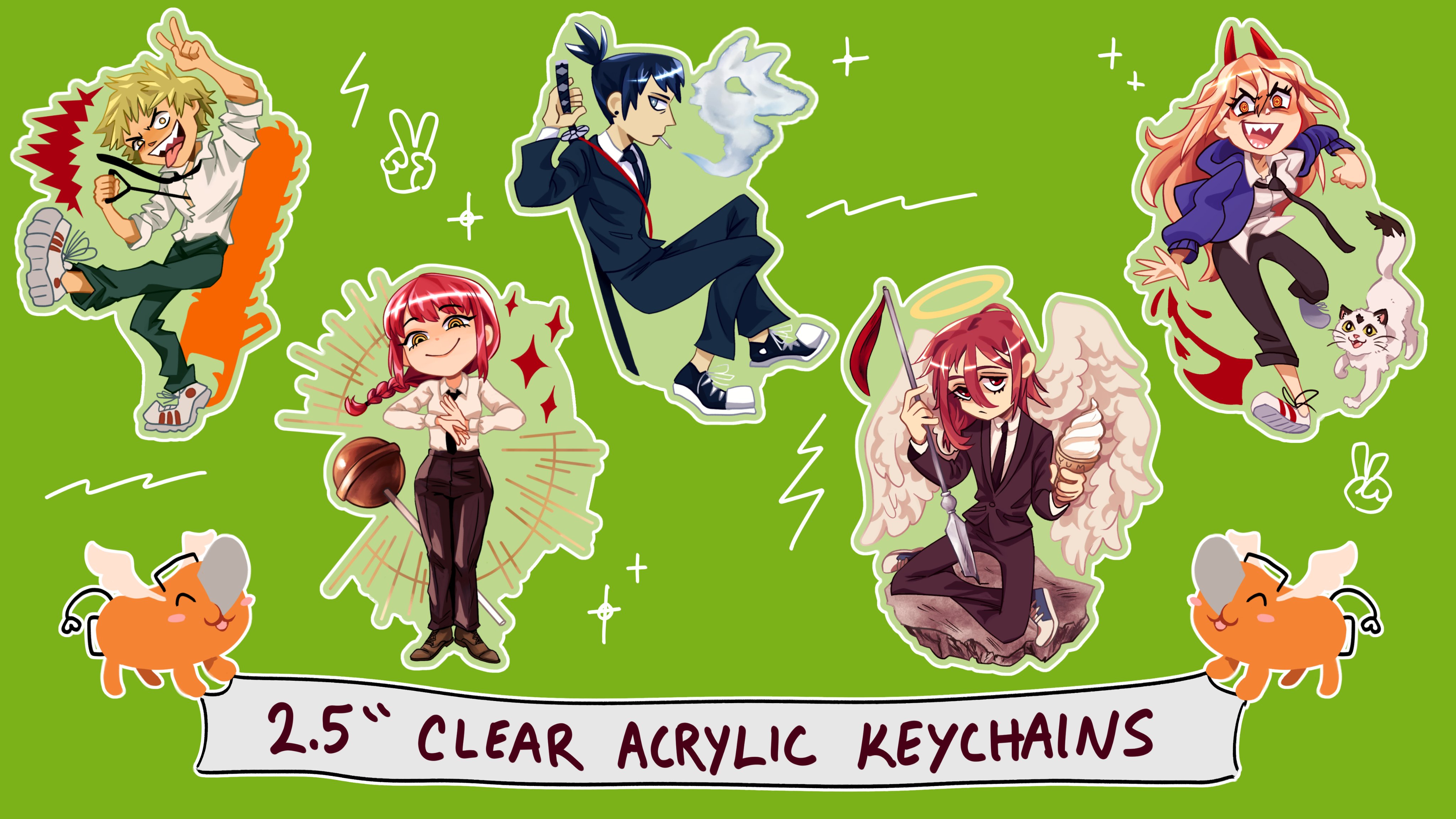 pemprika on X: chainsaw man charms!! i'm sooo happy that the anime's  confirmed  / X