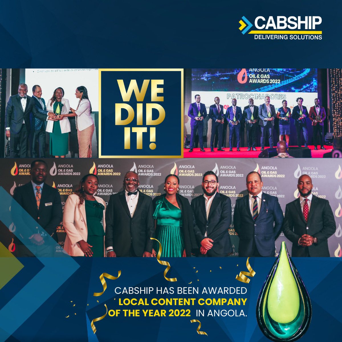 CABSHIP1's tweet photo. CABSHIP eleita empresa de Conteúdo Local 2022!
#oilandgas #angola #cabship #conteudolocal https://t.co/APHK4JaUF8
