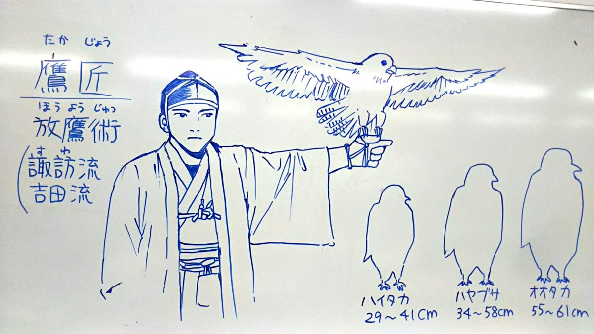 今日の授業「鳥・羽根」の見本。
助手W田先生による安定に可愛い天使ちゃんと、私の趣味の鷹匠。
羽根のポイントと書き込み具合、そして鳥/人の比率、サイズ感に注意してね～という話でした。 