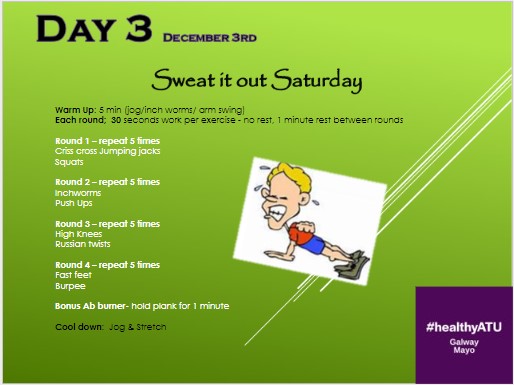 SIGN UP NOW! #ATU students &amp; staff sign up to our #12DaysOfChristmas kicking off Dec 1st🎄
12 days-12 activities! PRIZE DRAW🎁 Reg your interest forms.office.com/r/ACBt5LxrHa, post a 📸, tag us &amp; #xmas12 
A range of activities on offer for all abilities💚