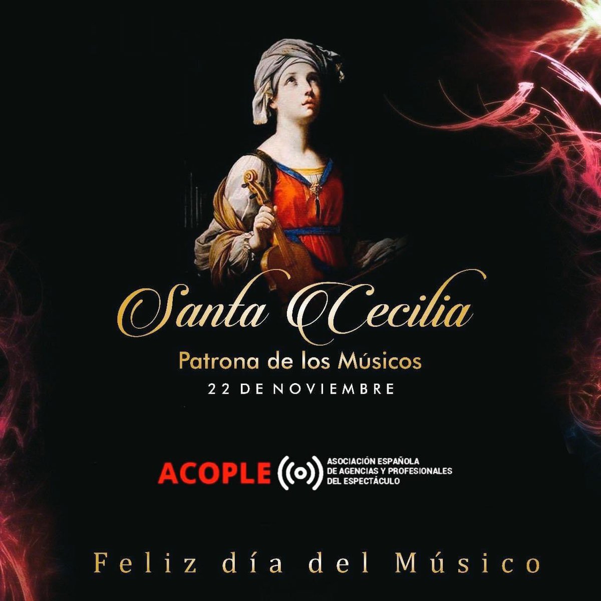 🎶 ¡Feliz día de Santa Cecilia a todos nuestros músicos!

#SantaCecilia22