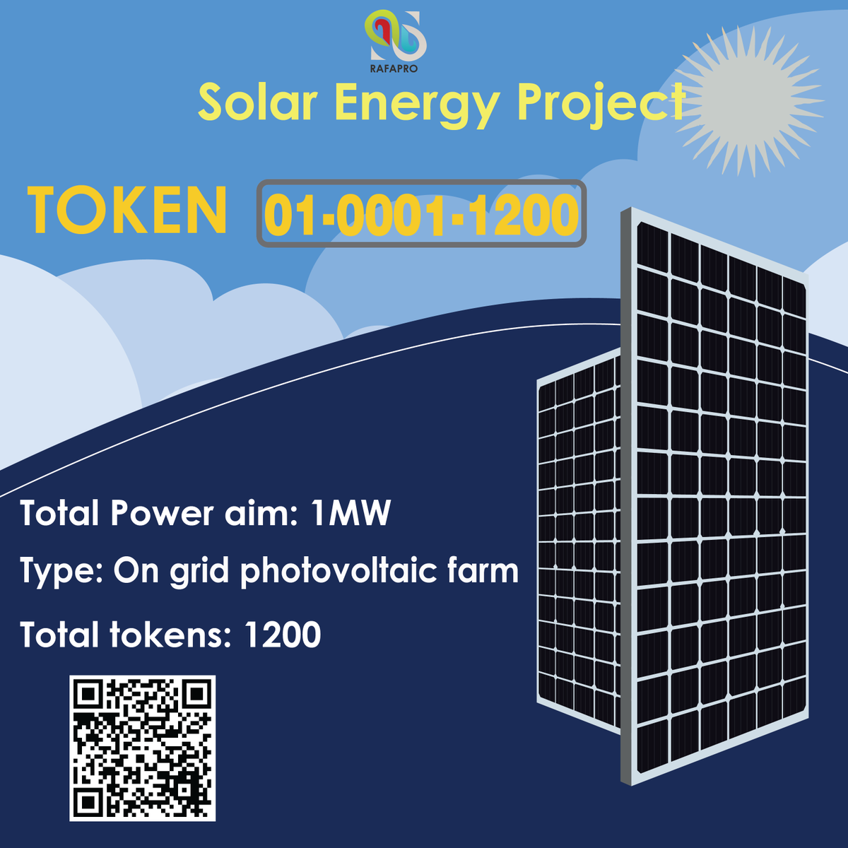 Introducing a utility NFT linked to a working photovoltaic farm, holders receive benefits according to the farms performance. Check it out
Only 1200 will be available!!!

#NFT #passiveincome #photovoltaic #solarfarms #renewableenergy #solarpower