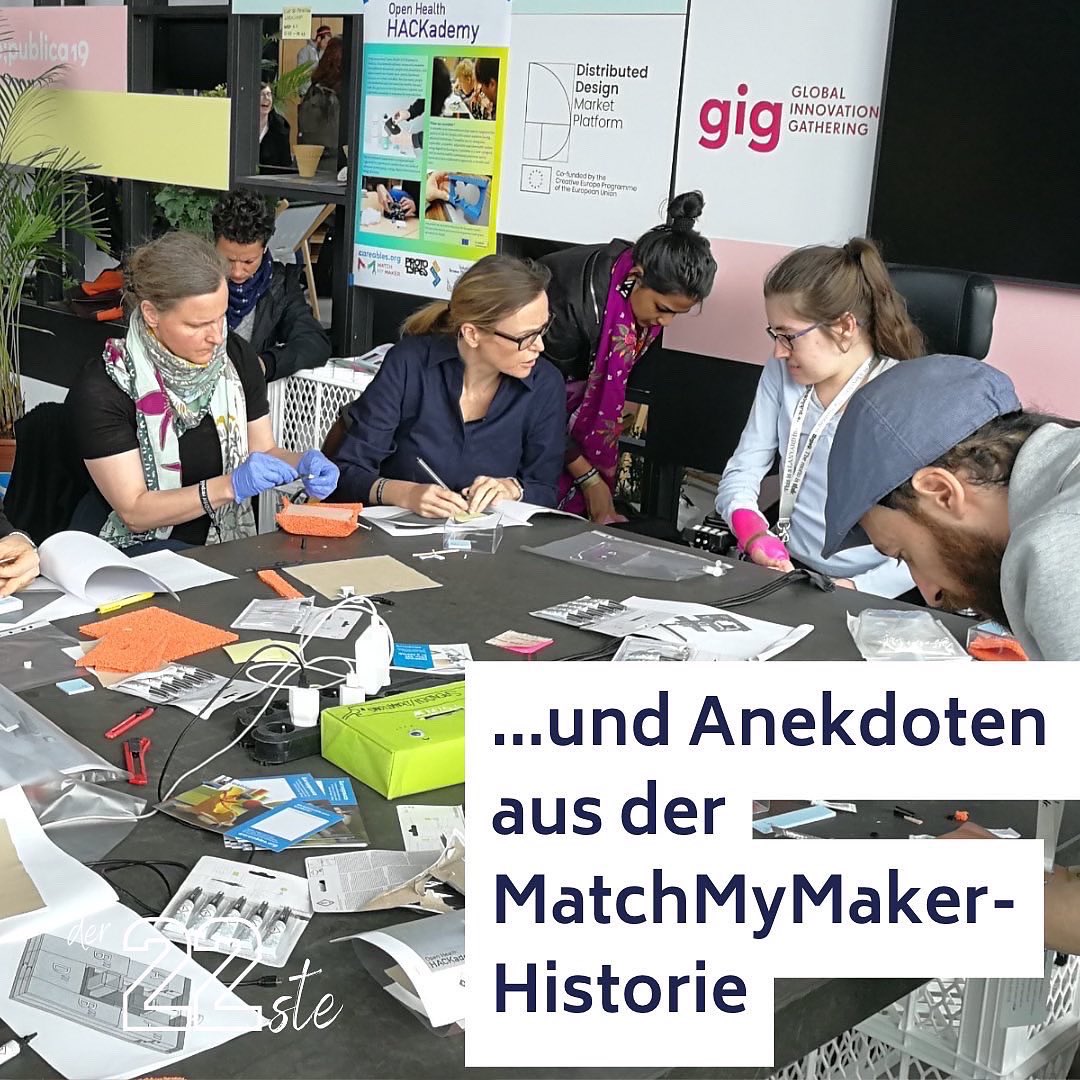 Ankündigung | der 22ste

Das Orgateam ist der HACKademy reflektiert und mit allen, die Lust haben, Erfahrungen auszutauschen und noch einmal gemeinsam auf die MatchMyMaker-Historie anzustoßen.
#hilfsmittel #menschenmitbehinderung #maker #makersmovement