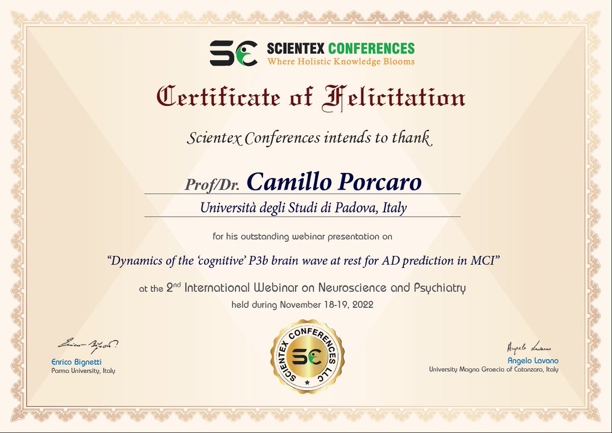 Many thanks to the conference committee for inviting me to present my work!