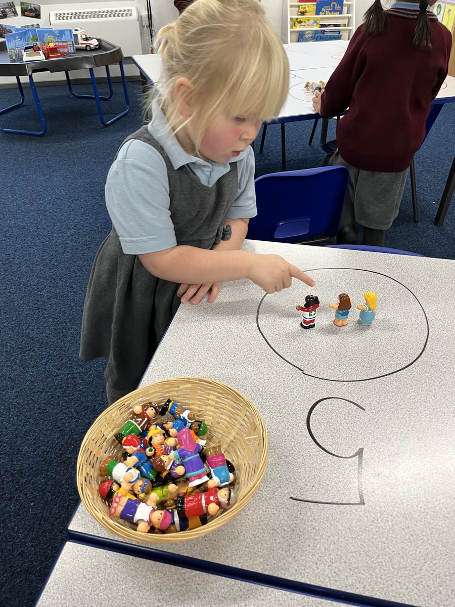 SGSReception's tweet image. #SGSReception have been busy finding one more of numbers within 10! #SGSPrep @WhiteRoseMaths