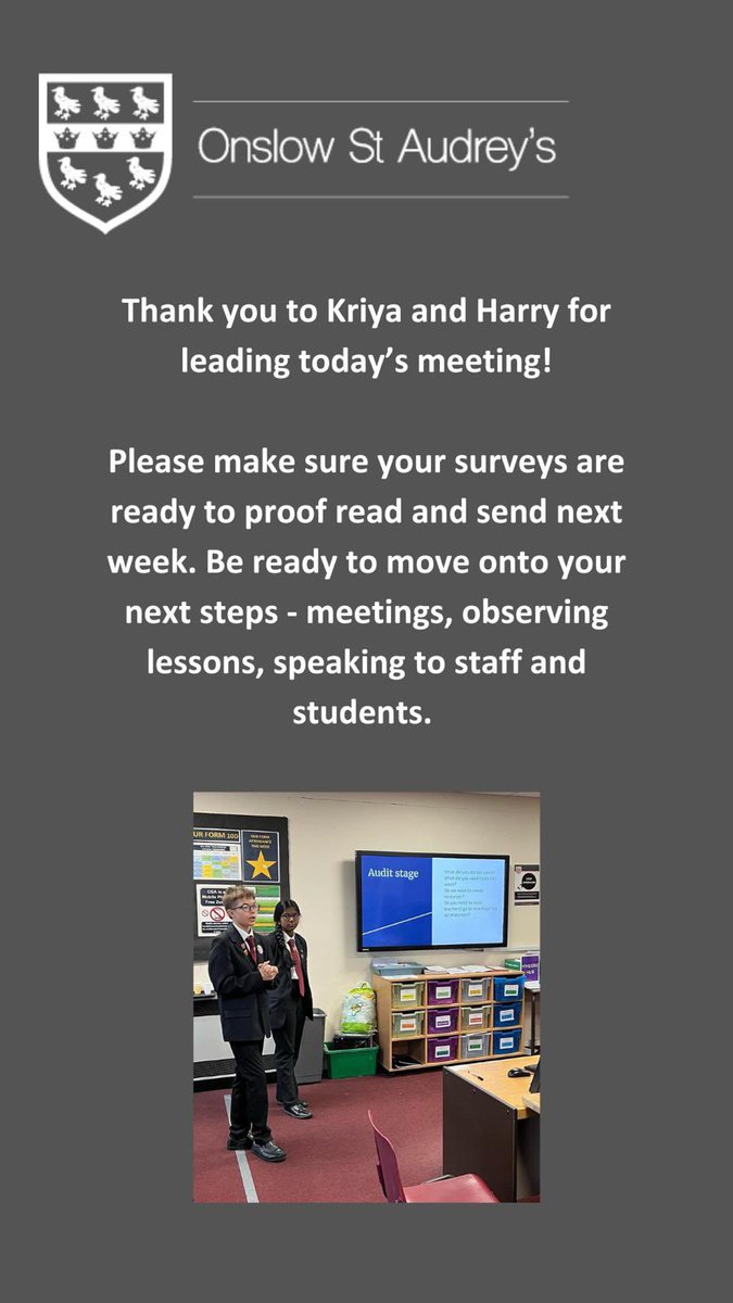 Onslow St Audrey’s LVC (Learner Voice Council) (@osa_lvc) on Twitter photo 