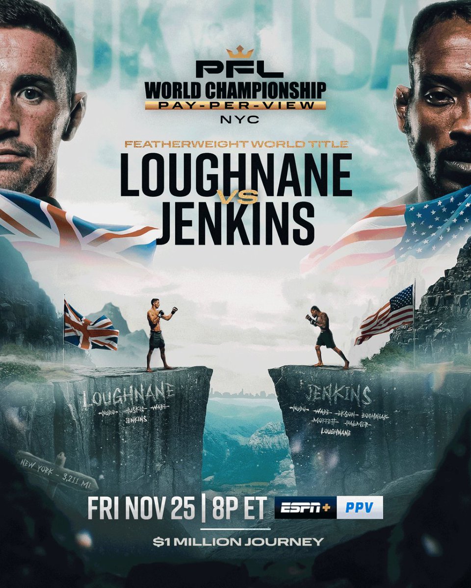 DonnDavisPFL's tweet photo. Friday 🇺🇸 v 🇬🇧 Sports

World Cup ⚽️ afternoon
PFL World Championship 👊 night

Trash Talking American v Fast Talking Brit
Featherweight 2022 World Title

BUY IT NOW. ESPN+ PPV. https://t.co/m56lbVpqLV