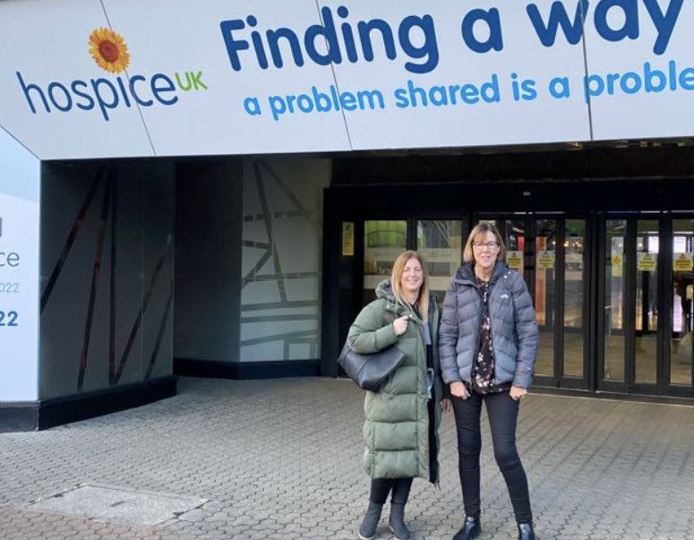 overgatekim's tweet image. First day @hospiceuk conference for myself and @KarenHagreen. Can’t wait to meet some amazing people and learn so much @OvergateHospice #HUKConf22 #findingawayforward #glasgow22
