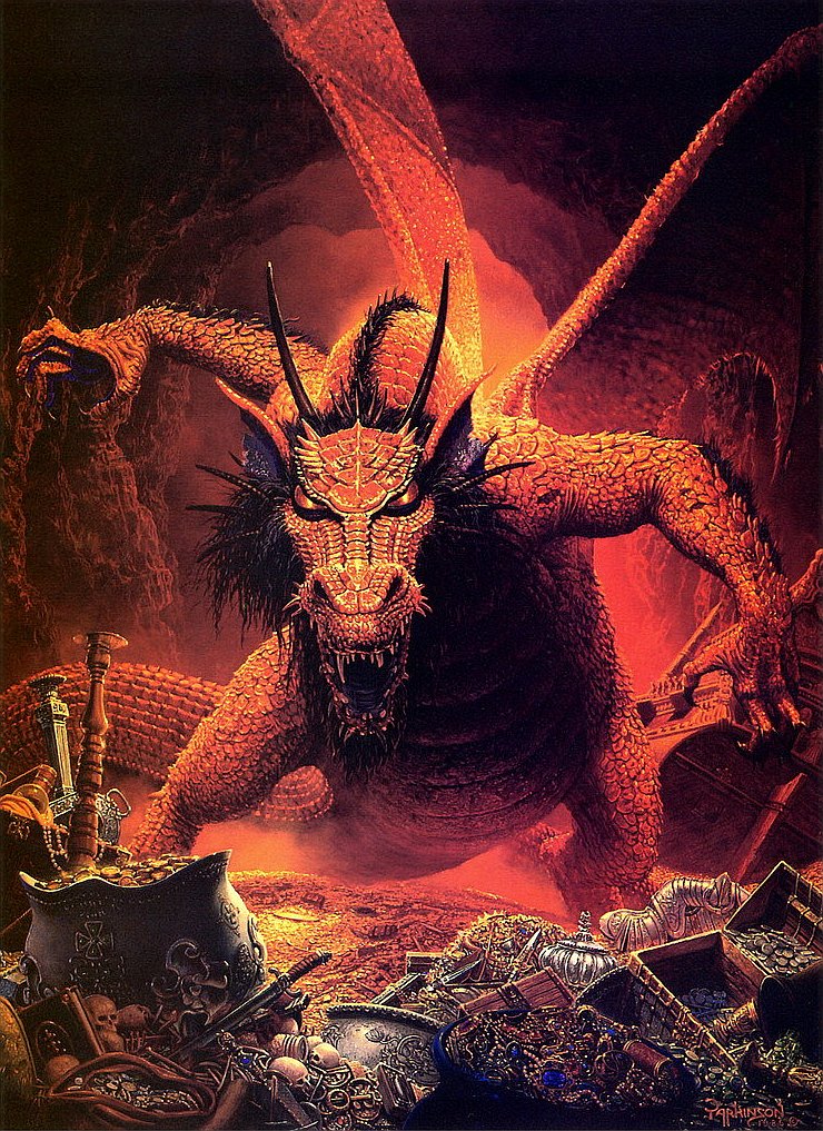 classic D&amp;D "Red Dragon" by Keith Parkinson 
#dnd #dndartist #dndart