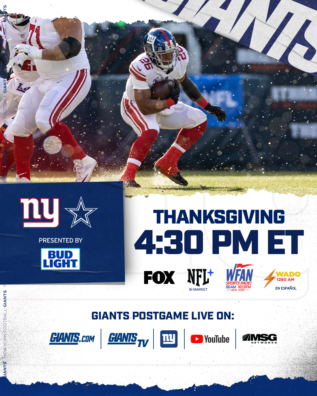 New York Giants on X: 'Thanksgiving division matchup 