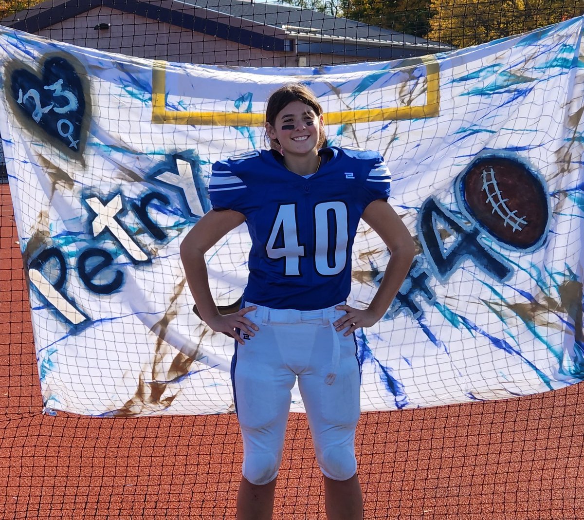 Petry310's tweet photo. @_Juliap_05 Batavia Kicker, selected to play in the Eddie Meath All Star game, can't play with Batavia doing so well. Julia also received Class B 1st team All Star Honors. @SecVFootball is she the 1st girl selected for Eddie Meath? @coachsamwatts @PrimetimeBall_ @NYSEliteAthlet https://t.co/7BuK3PQZcB