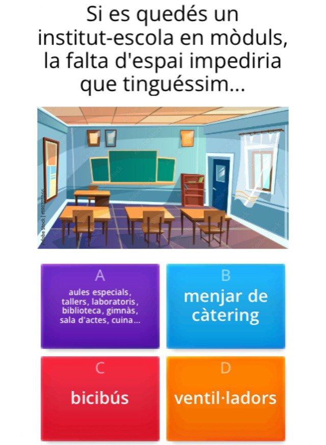 AF30Passos's tweet photo. 👷🏼‍♀️👷🏽‍♂️ Saps si el Departament d'
@educaciocat de la #Generalitat serà capaç de construïr algun dia l'edifici de l'Institut Escola públic? 
#Juga el #joc #Kahoot #IEels30passos 🚧
https://t.co/dNBgEB7yUF
#VolemEdificiIE30passos
#NoSomSardines https://t.co/OA0ujVeQQa
