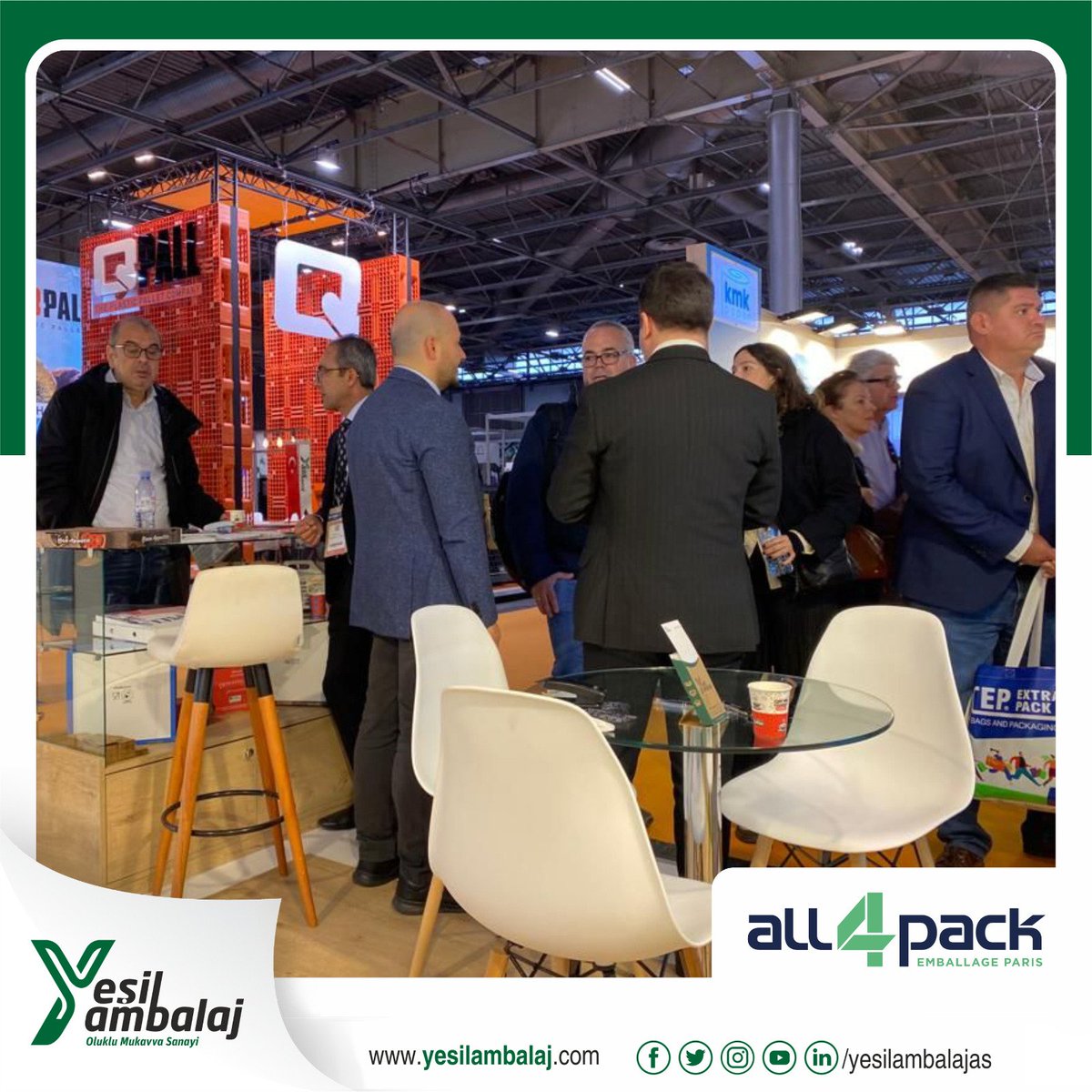 DiyarOSB's tweet photo. Fransa'nın başkenti Paris'te düzenlenen All4pack fuarına katılarak, Diyarbakır Markasını Dünyaya tanıtan Yeşil Ambalaj Firmamızı tebrik eder, başarılarının devamını diliyoruz.
#yesilambalaj #corrugatedcardboard #all4pack #paris #fransa #burgerbox #pizzabox https://t.co/SRPZXc4Q17