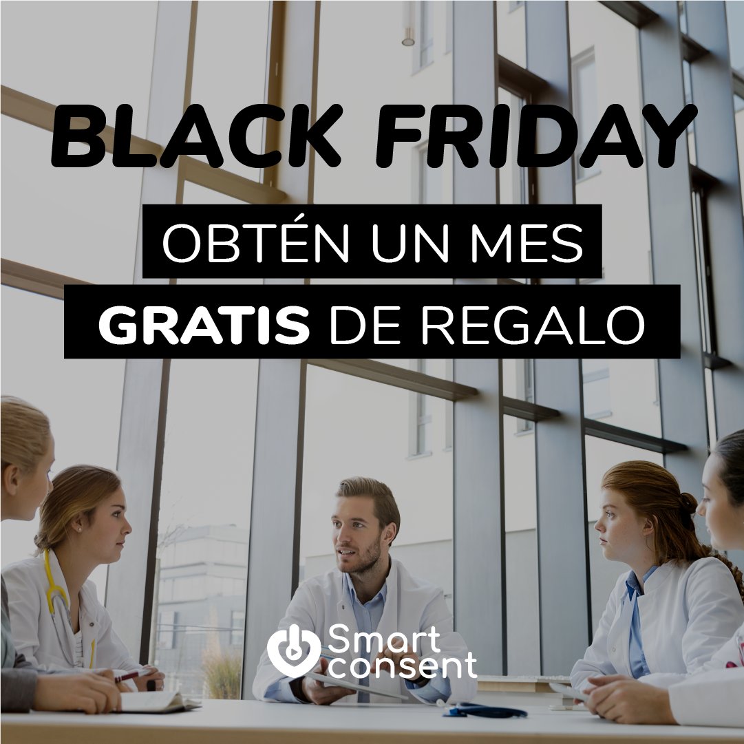 Empezó el Black Friday 🙌🏻

Y por eso os regalamos 1 mes gratis en SmartConsent 🤩🎁

👉🏻 Suscribite de forma anual y el primer mes es gratis

❗️Consíguelo utilizando el código: SMCBlackF22

#eprocessmedsuite #transformaciondigital #cambiodigital #digitalizacion