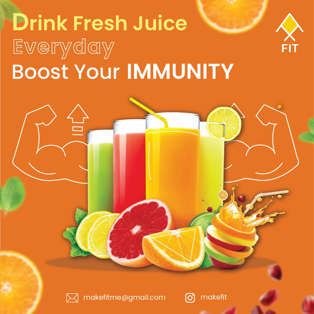 Makefitme's tweet photo. Wanna Boost Your Immunity?
.
Daily drink any one of these juices 👇
Lemon Juice, Orange Juice : it has more anti-oxidants
Carrot Juice : Vitamin A, contain beta carotene
.
For more information follow us 🔥
.
#FreshAndFit #nutrition #immunity #juice #makefit #fitness #organicfood https://t.co/DnuS7la7wA