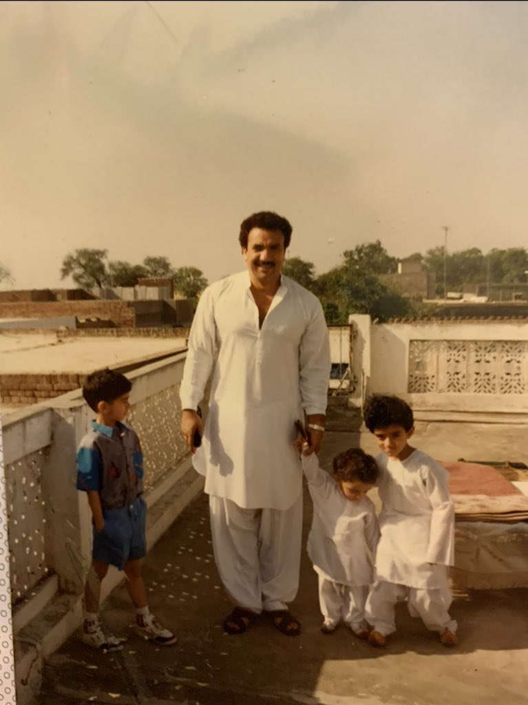 AliRehmanMalik3's tweet photo. Nine months since you left us. 
I still cannot believe that I will
never get to hold your hand again. 
Or hear your laugh. Or take strength and wisdom from looking into your eyes.
Until we meet again.

Taken in Sialkot on Eid. 1993.
@SenRehmanMalik https://t.co/SXZyP2xuJV