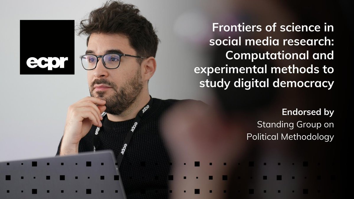 💡 🇫🇷 #ecprjs23 Workshop Directors @MichaelBossetta & @i_RoBo_ seeking Papers on how 💻 #computational methods & 👨🏻‍🔬 #experiments can be combined with other #methods to maximise the value of #socialmedia research ✅ Endosed by @ECPRMethods ⏳ 9 Jan 👉🏻 bit.ly/3glelsh