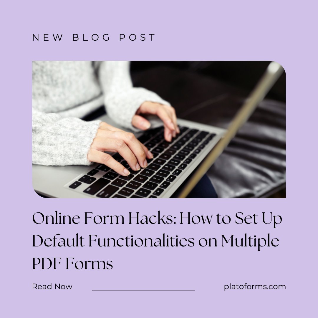 PlatoformsHQ's tweet image. Planning to use lots of PDF forms in the future? PlatoForms&apos; default setting allows you to set up style, notifications, confirmation messages, and more for all of your forms in the future once. 
Check our latest blog to learn more: bit.ly/3EKJL4l

#platoforms #cloudfree