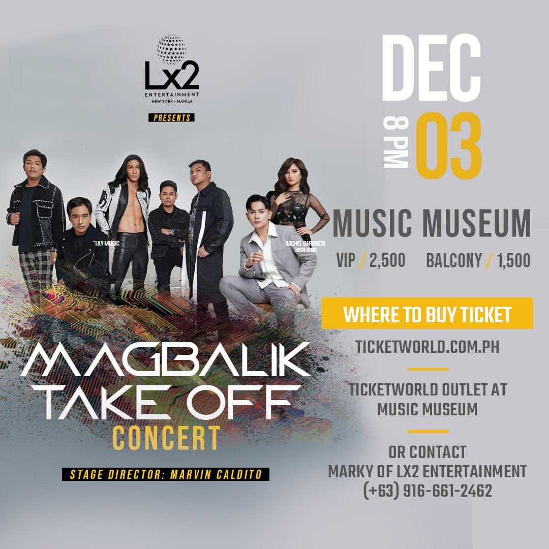 Lx2Ent's tweet photo. Maki-jam, maki-kanta, at maki-dama.
Ready to sing your hearts out with @RachelAGabreza, @kierking8 & @lilymusicph!
#RachelG #KierKing #Lily #MagbalikTakeOffConcert #Lx2Entertainment https://t.co/KhR0Bfo25j