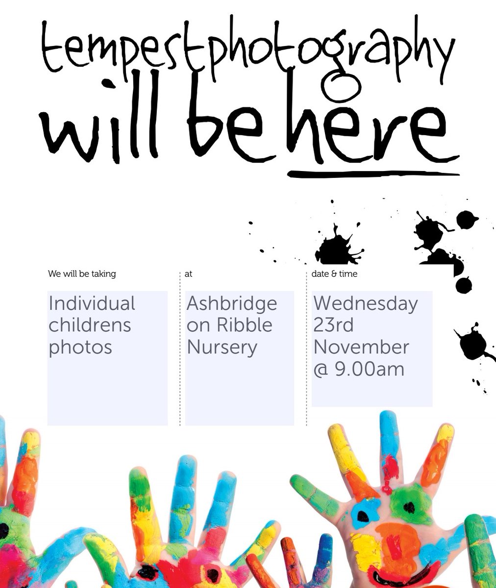 A reminder that festive photos are taking place today and tomorrow with our partner photographers Tempest Photography. Photos will be distributed to you direct with full ordering details attached. Any questions please contact a member of the management team.