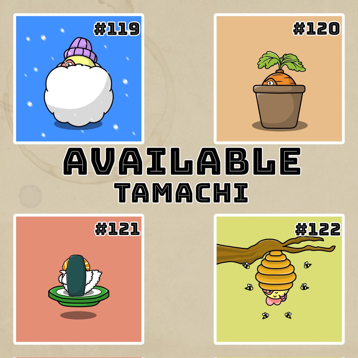 🚨AVAILABLE🚨
Hello Guys Tamachi Still Have Unsold Items On <a href="/opensea/">OpenSea</a> 
Lets Grab Them Now🐤🐤
#119
opensea.io/assets/matic/0…
#120
opensea.io/assets/matic/0…
#121
opensea.io/assets/matic/0…
#122
opensea.io/assets/matic/0…
Chicks Coop🐤
opensea.io/collection/tam… 
#NFTs #NFT