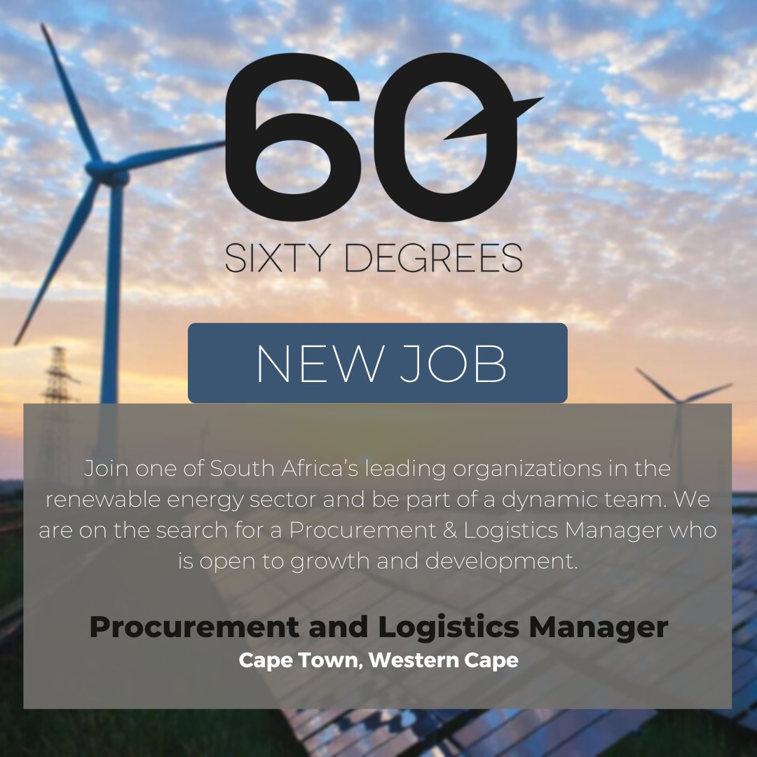 test Twitter Media - New #JobAlert - Procurement and Logistics Manager in Cape Town, Western Cape.

For more information & to apply, please click on the link below;
https://t.co/nqhLkO8isA

#Procurement #Logistics #manager #CapeTown #WesternCape #hiring https://t.co/tAh0E6IsMu